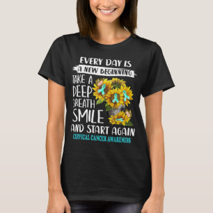 zonnebloem tegen baarmoederhalskanker t-shirt