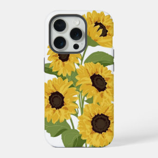 Zonnebloem telefoonhoesje iPhone 15 pro hoesje