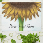  zonnebloem theedoek (Gevouwen)