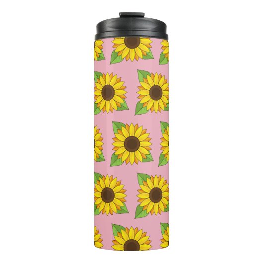 Zonnebloem Thermosbeker (Voorkant)
