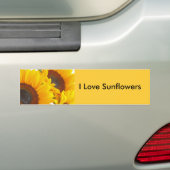 Zonnebloem Triplettes Bumpersticker (Op auto)