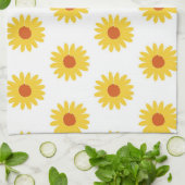 Zonnebloem Tropical Floral Botanical Spring Summer Theedoek (Gevouwen)