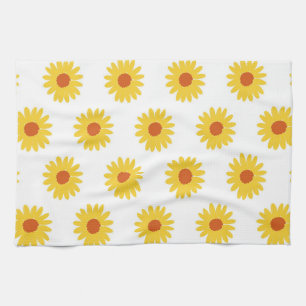 Zonnebloem Tropical Floral Botanical Spring Summer Theedoek