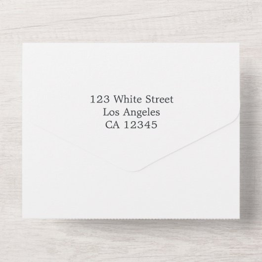 Zonnebloem Trouw Alles In Eén Uitnodiging (Achterkant)