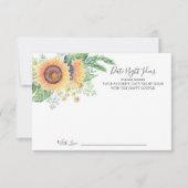 Zonnebloem Tuin Datum Nacht Ideeën Kaart (Voorkant)