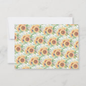 Zonnebloem Tuin Datum Nacht Ideeën Kaart (Achterkant)