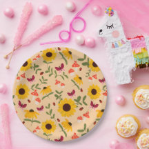 Zonnebloem Tuin papier bord