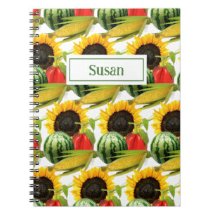 Zonnebloem Tuin Persoonlijke Spiraal Notebook Notitieboek