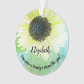 Zonnebloem Tuinvriendschap Monogram Inspiratie Ornament (voorkant)