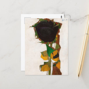 Zonnebloem van Egon Schiele Briefkaart