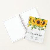 Zonnebloem van onze Bucket List Couple Notitieboek (Binnen)
