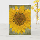 Zonnebloem Verjaardag Kaart (Gele Bloem)