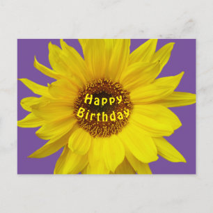 Zonnebloem Verjaardagskaart Briefkaart
