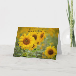 Zonnebloem Verjaardagskaart voor Je Kaart