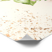 Zonnebloem Verlovingsfeest Bruiloft Herfst Welkom Poster (Hoek)