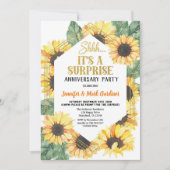 Zonnebloem verrassingsjubileumfeest kaart (Voorkant)