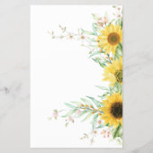 Zonnebloem Vind de gast Bruidsjonker spelkaart Flyer (Achterkant)