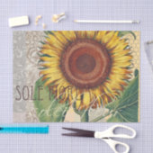 Zonnebloem Vintage Damask Flower Art Tissuepapier (Craft)