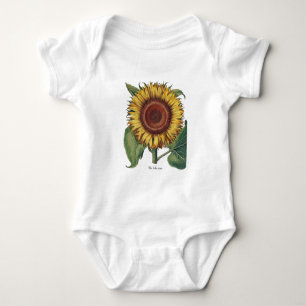 Zonnebloem Vintage Damast Bloem Kunst Romper