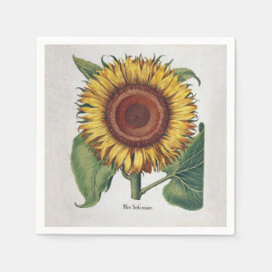 Zonnebloem Vintage Damast Bloem Kunst Servet