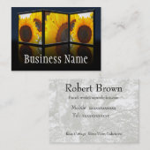 Zonnebloem Visitekaartje (Voorkant / Achterkant)