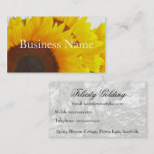Zonnebloem Visitekaartje (Voorkant / Achterkant)