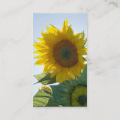 Zonnebloem Visitekaartje (Achterkant)