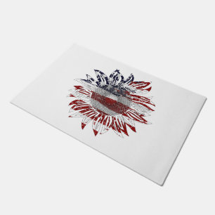 Zonnebloem vlag deurmat