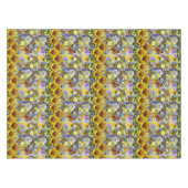 Zonnebloem vlinder tafelkleed (Voorkant (Horizontaal))