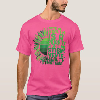 Zonnebloem voor de geestelijke gezondheid 5408 t-shirt