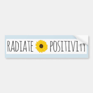 Zonnebloem voor stralingssterkte bumpersticker