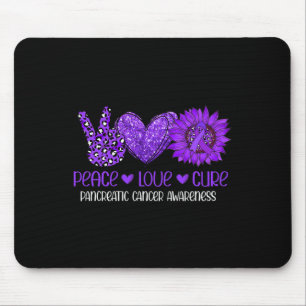 Zonnebloem Vrede Liefde Pancreas Kanker Awareness Muismat