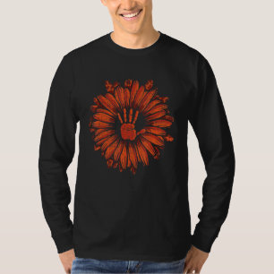 Zonnebloem Vredes Vriendelijkheid Bewustzijn Eenhe T-shirt