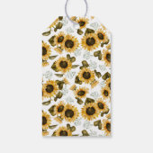 Zonnebloem Vrijgezellenfeest Cadeaulabel (Achterkant)