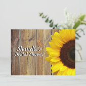 Zonnebloem vrijgezellenfeest kaart (Staand voorkant)