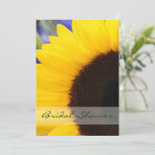 Zonnebloem Vrijgezellenfeest Kaart (Staand voorkant)