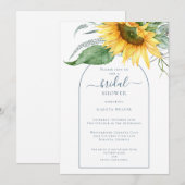 Zonnebloem Vrijgezellenfeest van de moderne Waterv Kaart (Voorkant / Achterkant)