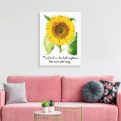 Zonnebloem Wall Art Canvas Bloem Vriend Gift Afdruk (Insitu (Woonkamer))