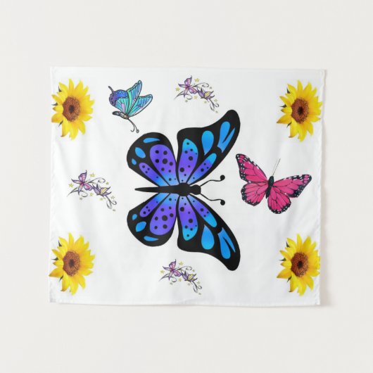 Zonnebloem Wandkleed (Voorkant (horizontaal))