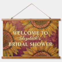 Zonnebloem Waterverf Art Boho Rustic Vrijgezellenf