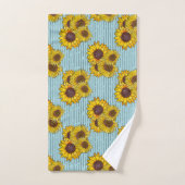Zonnebloem Waterverf Bad Handdoek (Handdoek)