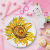 Zonnebloem Waterverf Bloemen Bord papier (Feest)