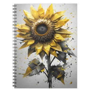 Zonnebloem - Waterverf bloemen Notitieboek