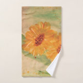 Zonnebloem Waterverf Handdoekset Bad Handdoek (Handdoek)