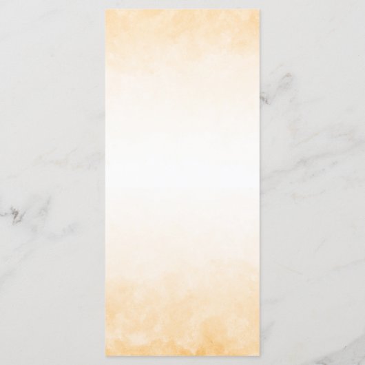 Zonnebloem Waterverf Menu Kaart (Achterkant)