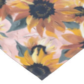 Zonnebloem Waterverf ontwerp Tafelkleed (Gekanteld)