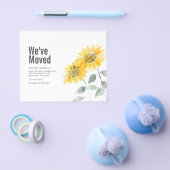 Zonnebloem We hebben Address Moving Announcement v Flyer (Enkel)