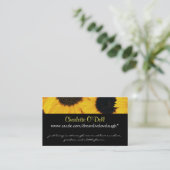 zonnebloem; webmarketing visitekaartje (Staand voorkant)