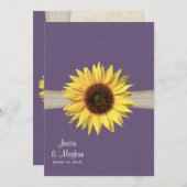 Zonnebloem Weddenschap Kaart (Voorkant / Achterkant)