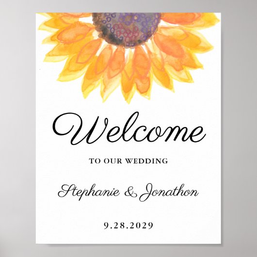 Zonnebloem Weddenschap Poster (Voorkant)